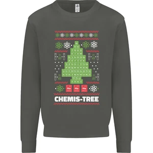 Christmas Chemistry Tree Funny Xmas Science Kids Sweatshirt Jumper - Picture 1 of 82