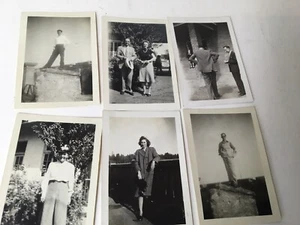Konvolut 6 Vintage 1950er Fotos Schnappschüsse Männer und Frauen Madison Co GA - Bild 1 von 5