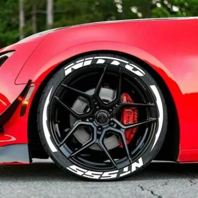 Permanent Tire Lettering Sticker NITTO NT555 With Transfer Film 1.06" 14"-22" - Image 1 of 4