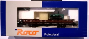 HO Roco # 47794 Flat car carrying tractor of the DB - Picture 1 of 4