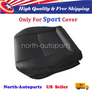 For 08-15 Mercedes Benz GLK 250 350 SPORT Driver Bottom Leather Seat Cover Black - Picture 1 of 8