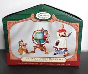 HALLMARK Recuerdo Navidad Adornos LETERA GLOBO Y SEÑORA CLAUS - 2001 - Imagen 1 de 24