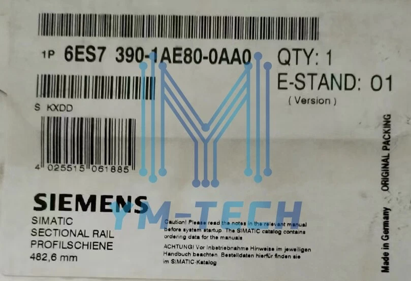 One Siemens 6ES7390-1AE80-0AA0 6ES7 390-1AE80-0AA0 En Caja Envío Rápido Foto 1 de 1