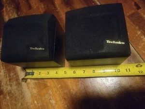 Technics Bookshelf Speakers Pair Vintage 4.5" 80w 8ohms Small Cube Model SB-S29 - Picture 1 of 8