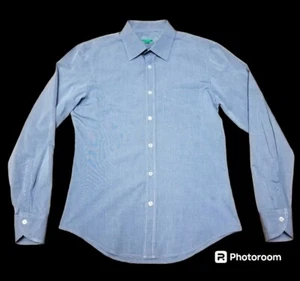 Camisa ajustada gris United Colors Of Benetton para hombre talla M - Imagen 1 de 5