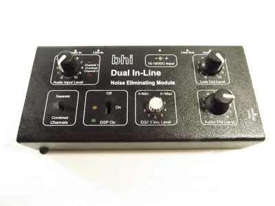 Módulo de cancelación de ruido DSP mono/estéreo doble en línea en línea BHI A-Dual, probado Foto 1 de 4