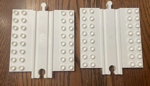 Dreamup Toys - Wooden Railway Block Platform, 8x8,Straight,white 2 Pieces - Picture 1 of 2