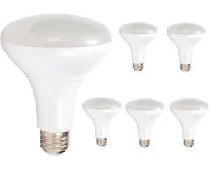 6 Lit-Path BR30 10.5 W 650 Lumens/3000K Warm White Dimmable Light Bulbs - Picture 1 of 5