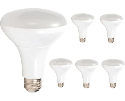 6 Lit-Path BR30 10.5 W 650 Lumens/3000K Warm White Dimmable Light Bulbs - Image 1 of 4