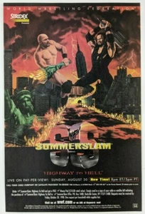 WWF SummerSlam Highway to Hell Print Ad Poster Art PROMO Original Undertaker - Picture 1 of 1