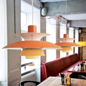 Contemporary Aluminum Pendant Light Dish Shade Deco Hanging Ceiling Adjustable - Picture 1 of 17