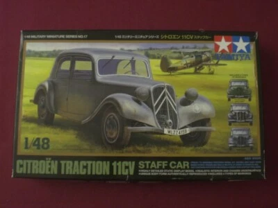 Citroen Traction 11CV Staff Car - SCALA 1/48 Tamiya - Immagine 1 di 2