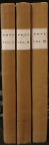Papst, Alexander. Die poetischen Werke von Alexander Pope.  Drei Bände - Bild 1 von 12