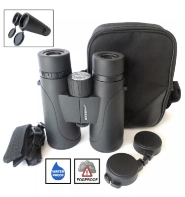 Cassini 10 Power X 42mm Waterproof Fogproof Bak4 Roof Prism Binocular and Case - Image 1 of 4