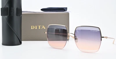 Gafas de sol Dita Metamat DTS526-59-02 RGD dorado brillante cuadrado medio borde de lujo Foto 1 de 4