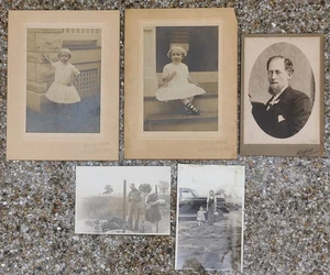 Lotto foto antiche/vintage - fattoria, maiali, bambini, moda, auto, uomo - Foto 1 di 6