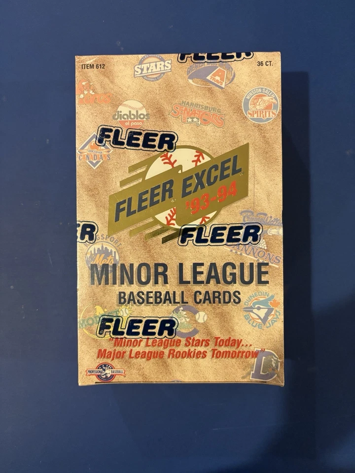 1993-94 Fleer Excel Minor League Baseball Card Box Factory Sealed - Image 1 of 4