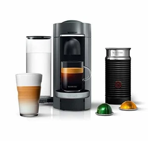 Nespresso Vertuo Plus & Aeroccino3 mit Milchaufschäumer DeLonghi - Titan... - Bild 1 von 6