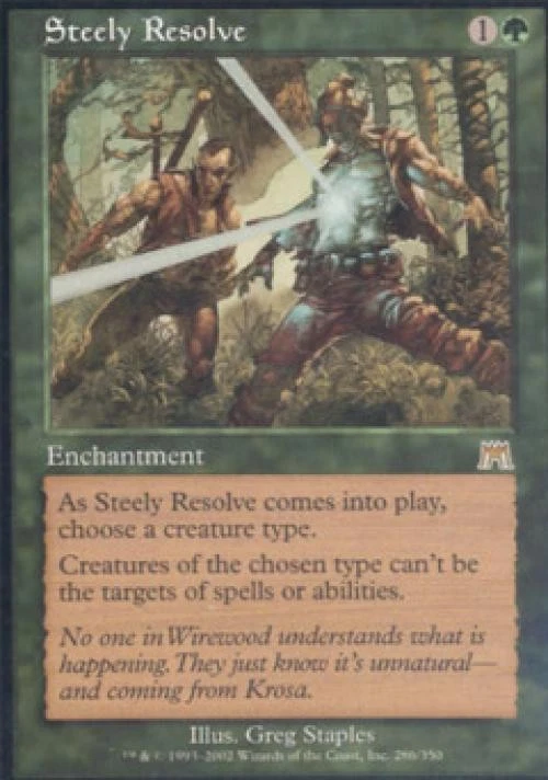 MTG English Steely Resolve NM Foil Onslaught - Image 1 of 1