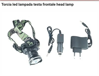 Torcia Frontale Led 800lm Ricaricabile..Auto E Casa Alimentatori Inclusi - Immagine 1 di 4