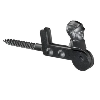 POLLMANN BAUBESCHLÄGE Klappladen-Feststeller Halter Frauenkopf mit Anschlag und Holzgewinde