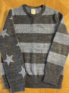 Boy’s Gap Sweater With Stars And Stripes On Sleeve Size M - Picture 1 of 3