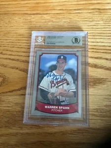 Warren Spahn Signed, Autographed 1988 Pacific Legends Beckett encased! - Picture 1 of 2