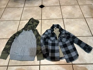 Eddie Bauer And Jumping Beans Fleece Jackets Set Lot Boy Size 5 - Picture 1 of 5