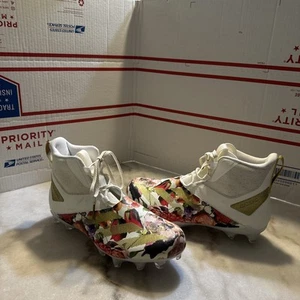 Adidas Adizero Chaos Speed Coronation White Gold Metallic Football Cleat Sz 11 - Picture 1 of 10