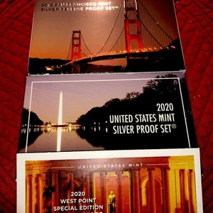 2018 US Mint San Francisco Silver Reverse Proof + 2020 Silver P. S. w/ W.P. 5c - Picture 1 of 1