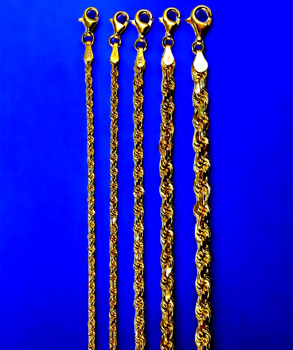 18k 金色绳链| eBay