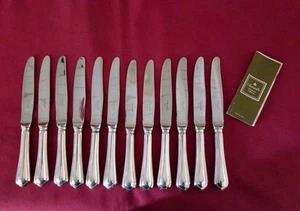 12 Coltello Da Dessert In Metallo Argentato Christofle Modello Spatours - Foto 1 di 6