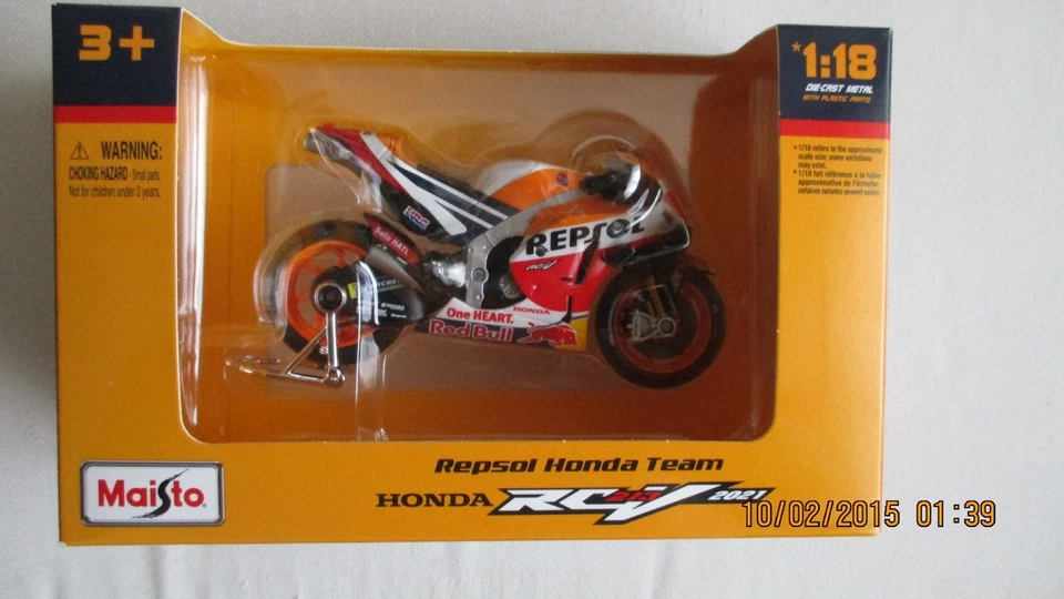 Miniature 1/18 Maisto MotoGp Yamaha M1 Fabio quartararo 20 Neuf blister