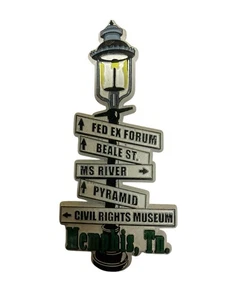 Memphis Fridge Magnet Souvenir Travel Gift Beale Street, Fed Ex Forum, Etc. - Picture 1 of 2