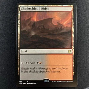Shadowblood Ridge 181 Magic The Gathering Trading Card MTG Tc7 - Foto 1 di 2