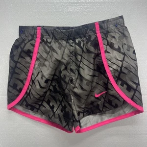 Nike Girls Dri-Fit Patterned Pink Tempo Lined Running Shorts Size 5 / 6 - Picture 1 of 4