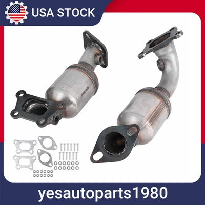 For 2012-2013 Chevrolet Impala 3.6l V6 Front & Rear Side Catalytic Converters - Image 1 of 4