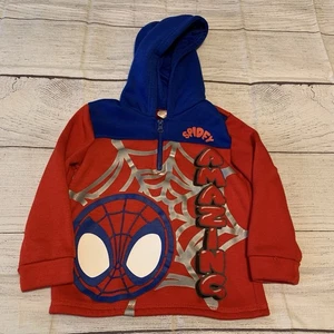Marvel Spidey Amazing Friends Kids Size 6 Hoodie Quarter Zip - Picture 1 of 9