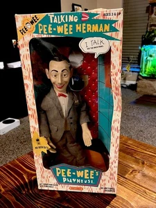 Vintage Peewee Herman Talking Pull String Doll 18” Pee Wee Original Read Info - Picture 1 of 5
