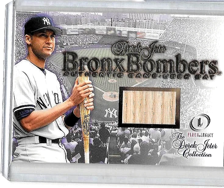 DEREK JETER 2003 FLEER LEGACY BRONX BOMBERS GAME USED BAT - Image 1 of 1