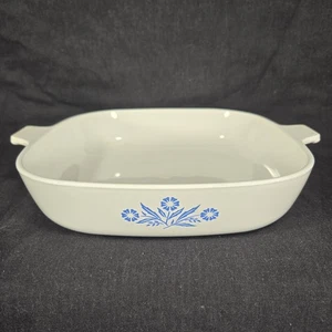 Plato para hornear cuadrado Corning Ware azul aciano 10” P-10-B vintage sin tapa EE. UU. - Imagen 1 de 8