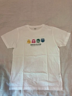 Uniqlo Youth White Demon Slayer T-shirt Size 150cm (11-12 Youth) - Image 1 of 4