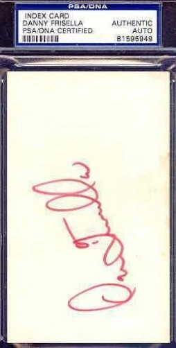 Danny Frisella 69 Mets Signed 3x5 Psa/dna Autograph - Image 1 of 1