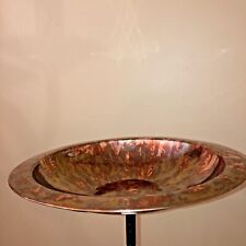 Good Directions Pure Copper Flame Finish Bird Bath and Center Piece Bowl 13"
