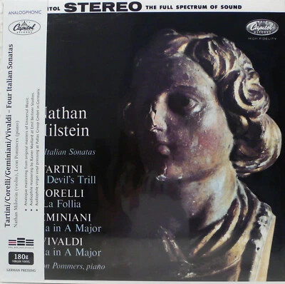 NATHAN MILSTEIN 4 ITALIAN SONATAS ANALOGPHONIC LP-43088 CAPITOL FDS 180G - Bild 1 von 2