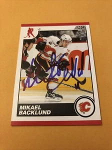 Mikael Backlund Signed Calgary Flames Card - Picture 1 of 2