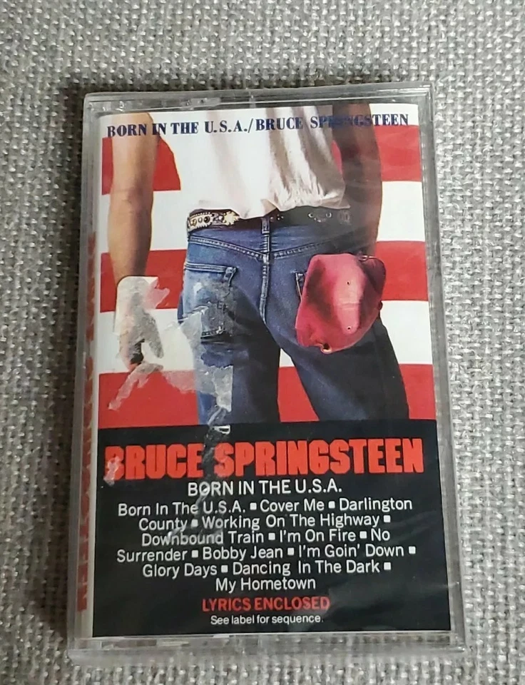NEW Bruce Springsteen Born In The U.S.A 1980s Rock New Old Stock Cassette NOS NM - Image 1 of 4
