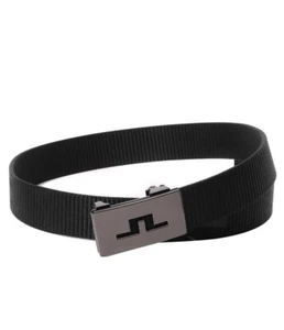 J.LINDEBERG Roy Webbing Mens Golf Belt Black ✅Multiple Sizes - Picture 1 of 4