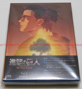 New Attack on Titan The Final Season Vol.3 Limited Edition Blu-ray Booklet Japan - Picture 1 of 12