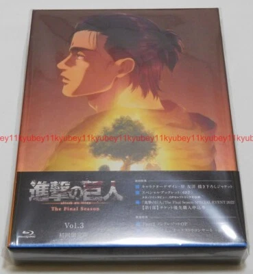 New Attack on Titan The Final Season Vol.3 Limited Edition Blu-ray Booklet Japan - Image 1 of 4
